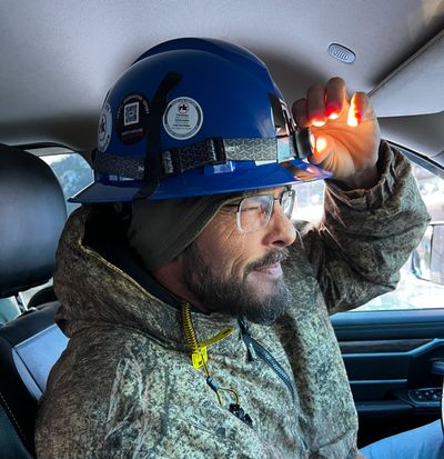 Master plumber, Jeremy Walsh, of Mr Perfect Plumbing driving to a service