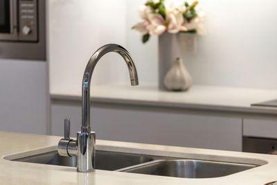 Kohler kitchen faucet and sink installed by Mr Perfect Plumbing