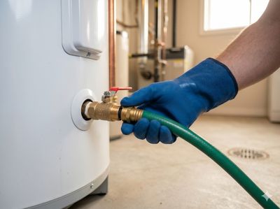 Mr Perfect Plumbing technician explaining water heater maintenance to a Denver homeowner