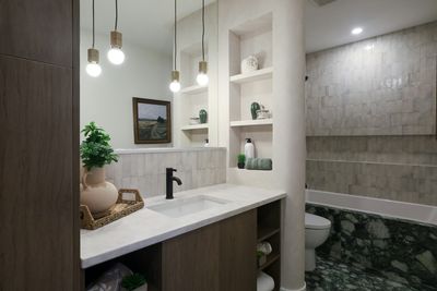 Modern bathroom in Centennial home, serviced by Mr Perfect Plumbing