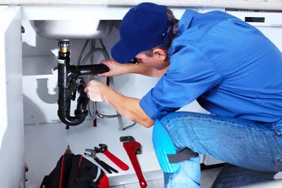 Mr Perfect Plumbing conducting drain services in a Centennial home
