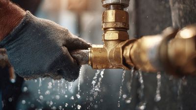 Burst pipe emergency in an Aurora basement