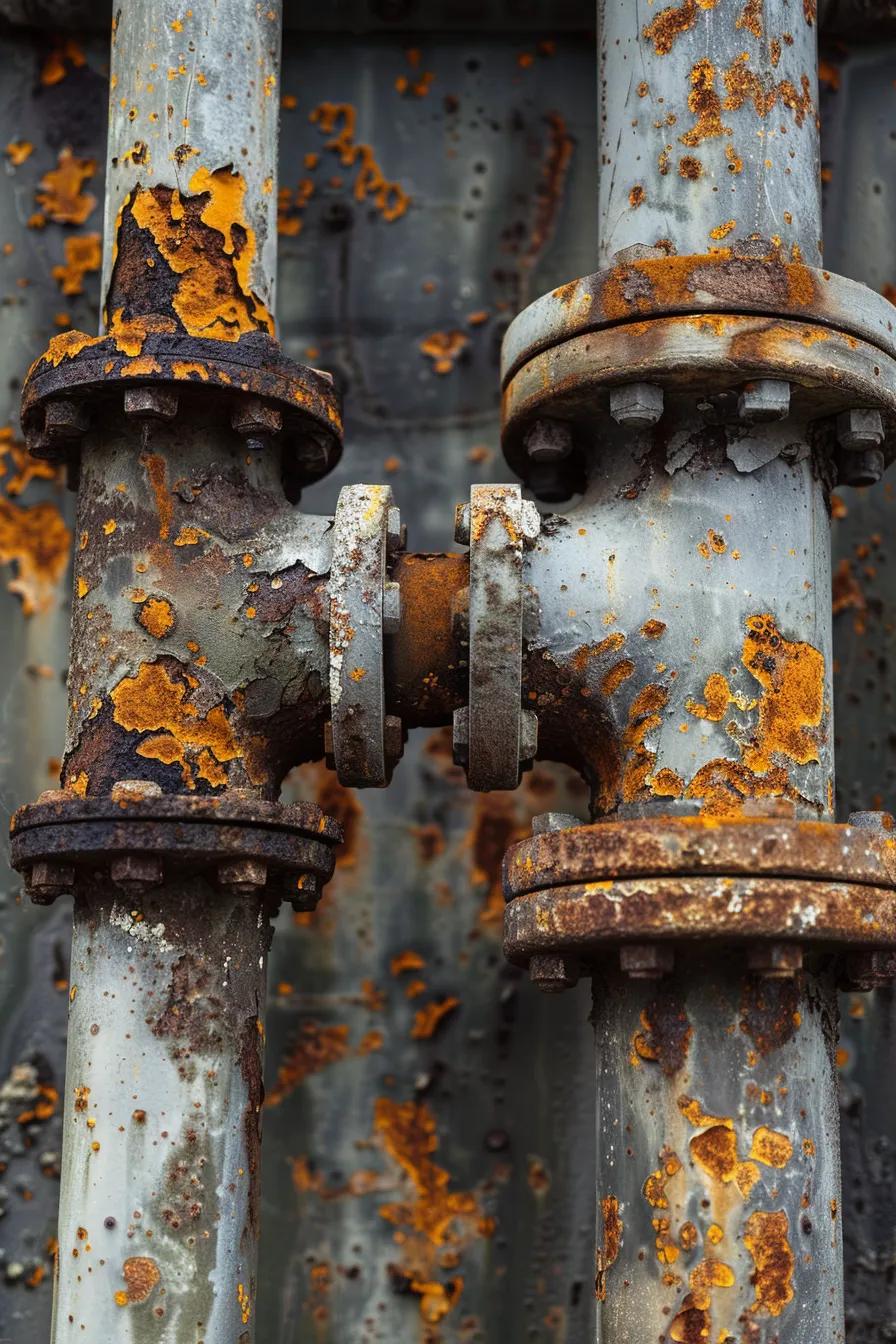 Corroded pipes corroded pipes