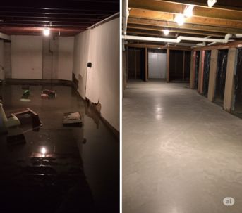 flood vs no flood basements